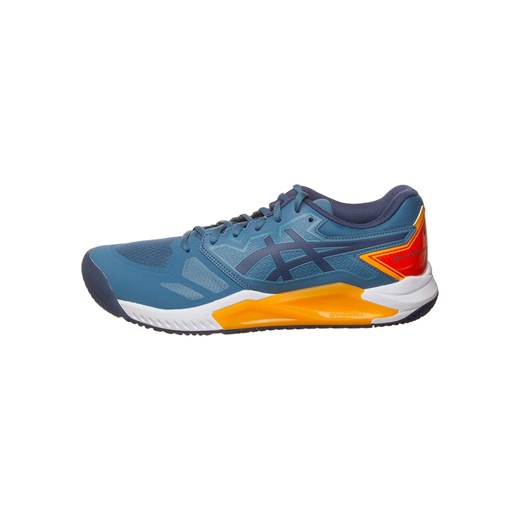 asics Buty &quot;Challenger 13&quot; w kolorze niebieskim ze wzorem do tenisa ze sklepu Limango Polska w kategorii Buty sportowe męskie - zdjęcie 175576355