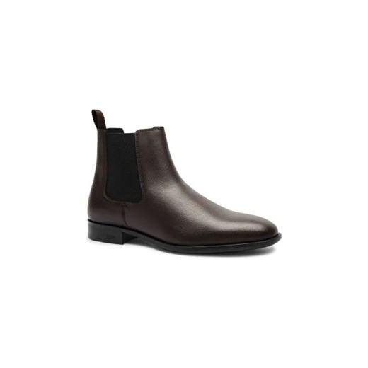 BOSS BLACK Skórzane sztyblety Colby_Cheb_gr ze sklepu Gomez Fashion Store w kategorii Buty zimowe męskie - zdjęcie 175578619