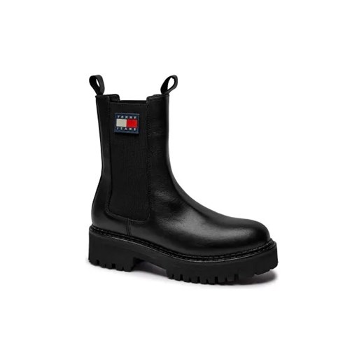 Tommy Jeans Skórzane botki URBAN CHELSEA ze sklepu Gomez Fashion Store w kategorii Botki - zdjęcie 175578629
