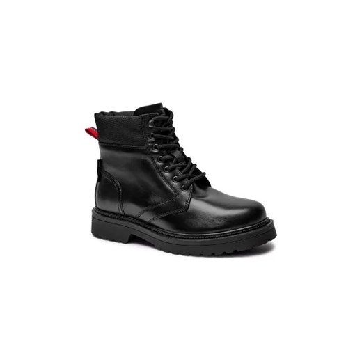 Buty zimowe męskie Tommy Jeans tkaninowe sznurowane 