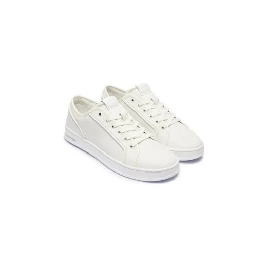 Buty sportowe męskie Calvin Klein ze skóry białe sznurowane