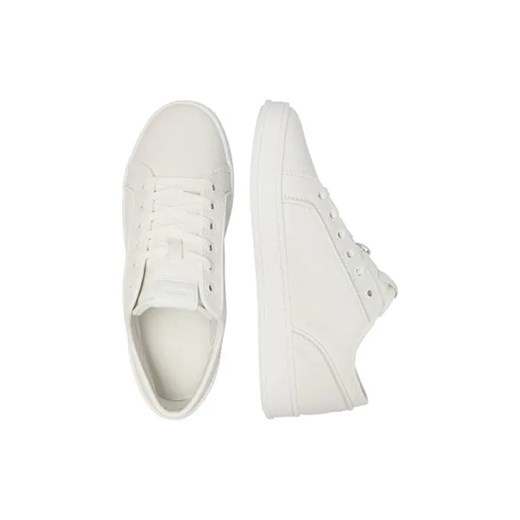 Buty sportowe męskie Calvin Klein ze skóry sznurowane białe