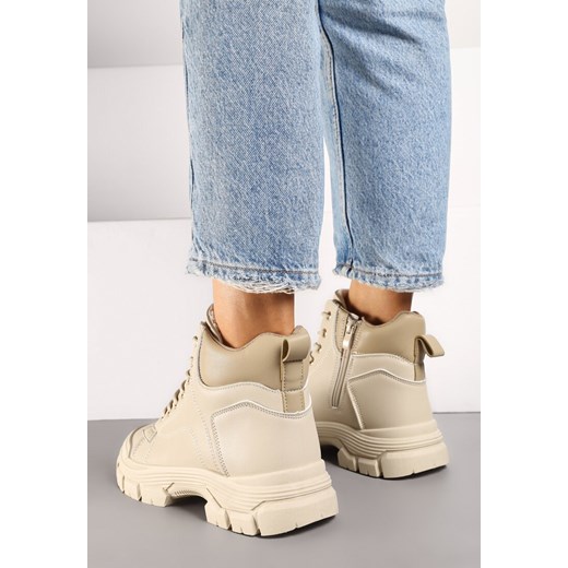 Workery damskie Renee sznurowane casualowe 