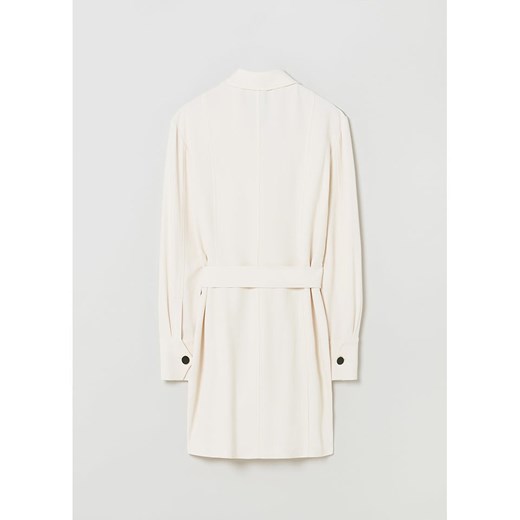 Sukienka Stefanel mini beżowa koszulowa casual 