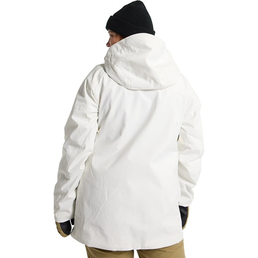 Burton kurtka damska biała krótka w sportowym stylu z kapturem 