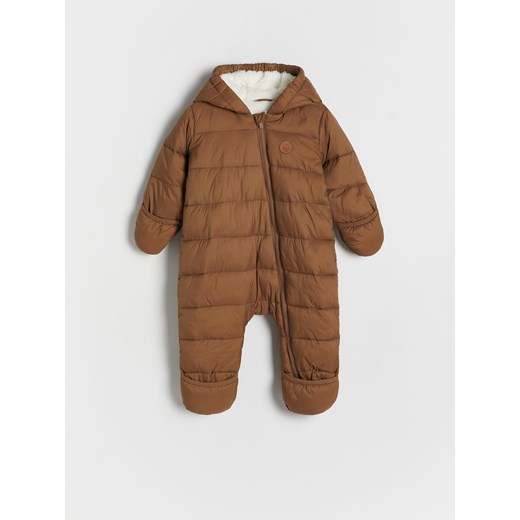 Reserved - Kombinezon z ociepleniem - brązowy - id: 508BF-88X - marki Reserved - 175581955 Reserved - Kombinezon z ociepleniem - brązowy ze sklepu Reserved w kategorii Odzież dla niemowląt - zdjęcie 175581955