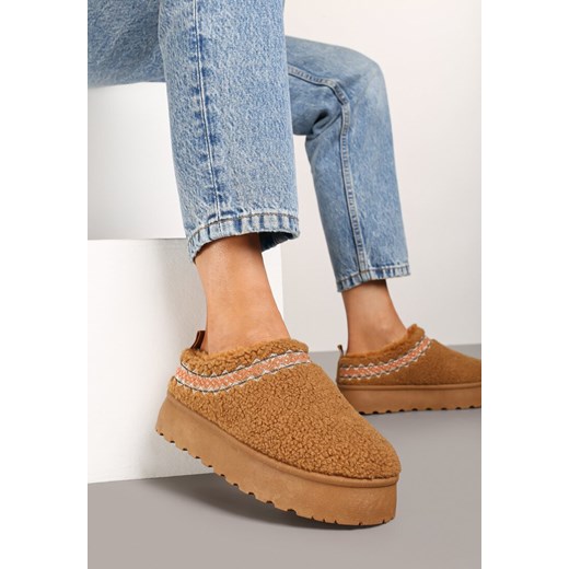 Śniegowce damskie Born2be na zimę na płaskiej podeszwie 