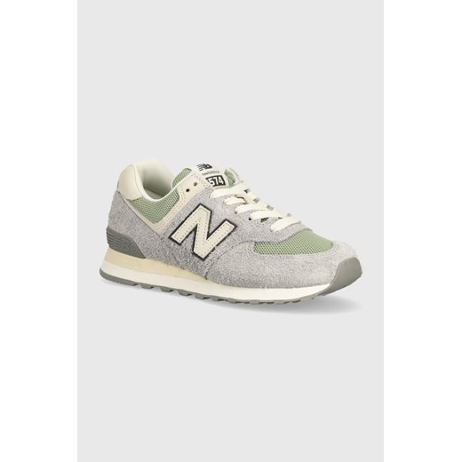 New Balance 574 sneakersy kolor szary WL574GA2 ze sklepu ANSWEAR.com w kategorii Buty sportowe damskie - zdjęcie 175585705