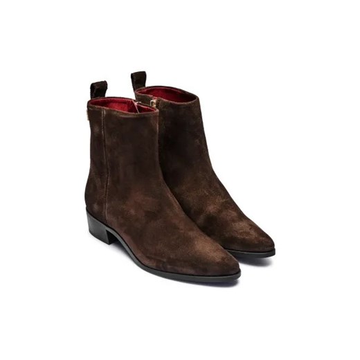 Botki Tommy Hilfiger casual z zamkiem