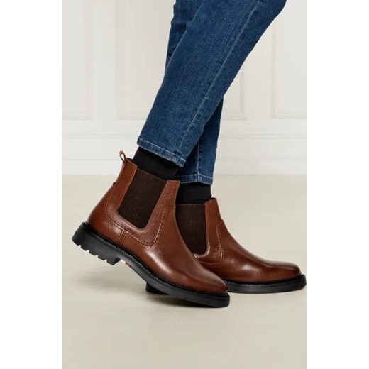 Buty zimowe męskie Tommy Hilfiger z tworzywa sztucznego