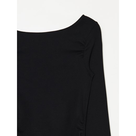 Cropp - Sukienka maxi z długimi rękawami - czarny Cropp L Cropp