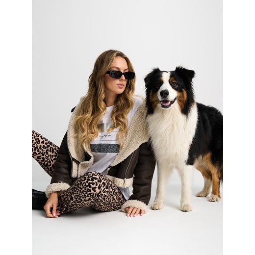 Sinsay - Koszulka - biały Sinsay L Sinsay