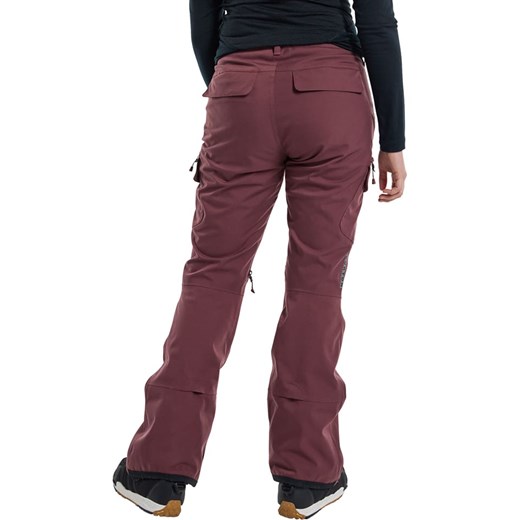 Fioletowe spodnie damskie Burton z poliamidu 