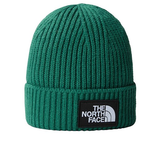 Czapka The North Face Logo Box Beanie 0A3FJXNL11 - zielona ze sklepu streetstyle24.pl w kategorii Czapki zimowe męskie - zdjęcie 175590225