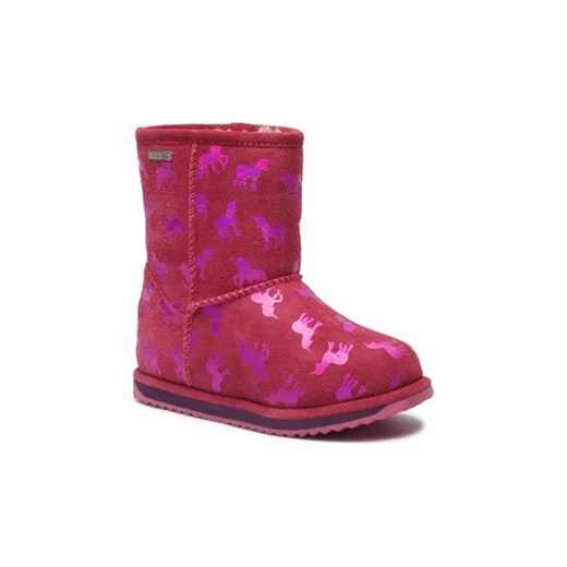 EMU Australia Skórzane śniegowce Rainbow Unicorn Brumby | z dodatkiem wełny ze sklepu Gomez Fashion Store w kategorii Buty zimowe dziecięce - zdjęcie 175590248