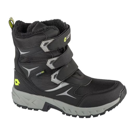 Buty Lotto Pinecreek Tex T 2600550T-1180 czarne ze sklepu ButyModne.pl w kategorii Buty trekkingowe dziecięce - zdjęcie 175590769