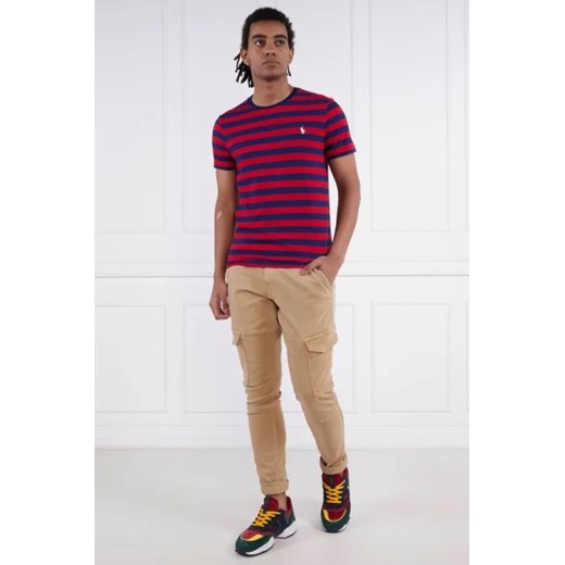 T-shirt męski czerwony Polo Ralph Lauren w paski