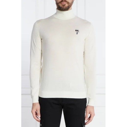 Karl Lagerfeld Wełniany golf | Regular Fit Karl Lagerfeld L okazja Gomez Fashion Store
