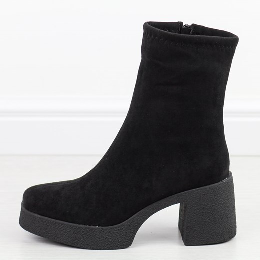 Botki S.Barski eleganckie z zamkiem