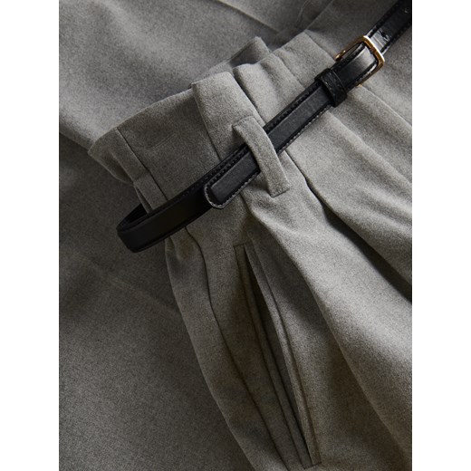 Spodnie damskie Reserved szare z elastanu 