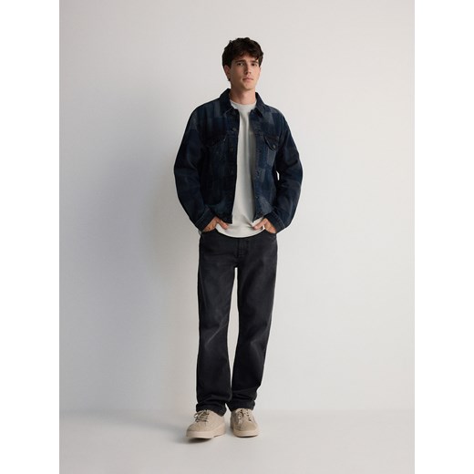 T-shirt męski szary Reserved z krótkim rękawem 