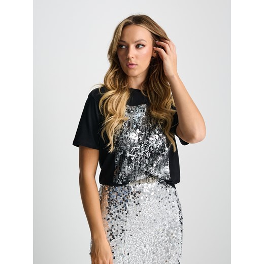 Spódnica Sinsay casualowa w abstrakcyjnym wzorze 