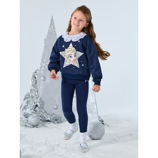 Sinsay - Bluza Kraina Lodu - granatowy Sinsay 110 Sinsay