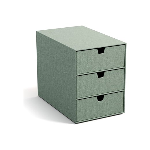 BigsoBox Pudełko &quot;Ingrid&quot; w kolorze zielonym z szufladami - 16 x 20,5 x 25 cm ze sklepu Limango Polska w kategorii Akcesoria biurowe - zdjęcie 175595135