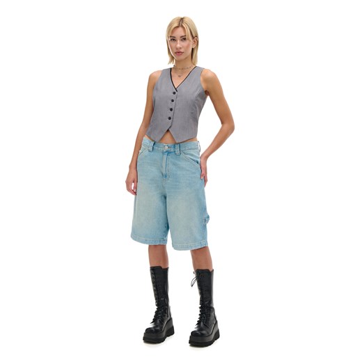Cropp - Szara kamizelka - szary Cropp S Cropp
