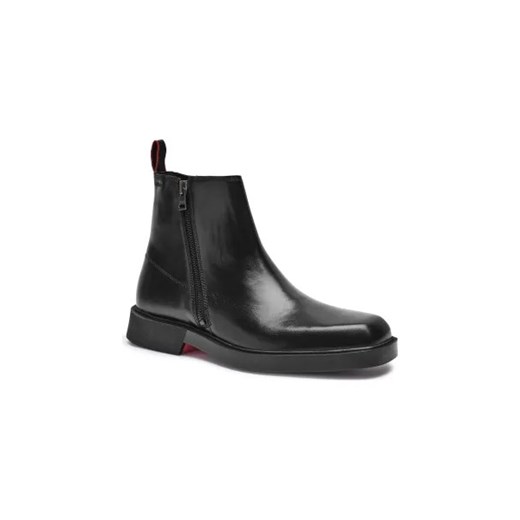 HUGO Skórzane buty wysokie IKER ze sklepu Gomez Fashion Store w kategorii Buty zimowe męskie - zdjęcie 175597466