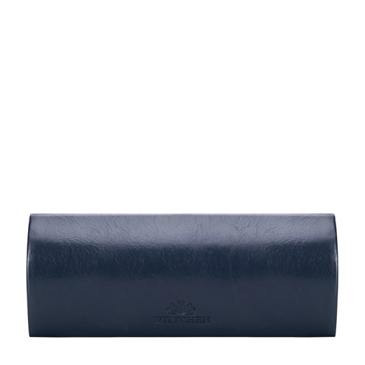 Etui na okulary ze skóry proste granatowe ze sklepu WITTCHEN w kategorii Etui - zdjęcie 175599068