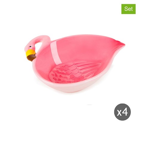 Trendy Kitchen by EXCÉLSA Miski (4 szt.) &quot;Tropical&quot; w kolorze jasnoróżowym - 16 x 14,5 cm ze sklepu Limango Polska w kategorii Naczynia - zdjęcie 175600715