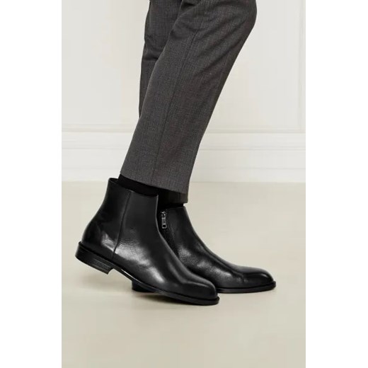 BOSS BLACK Skórzane buty wysokie Tayil 43 Gomez Fashion Store