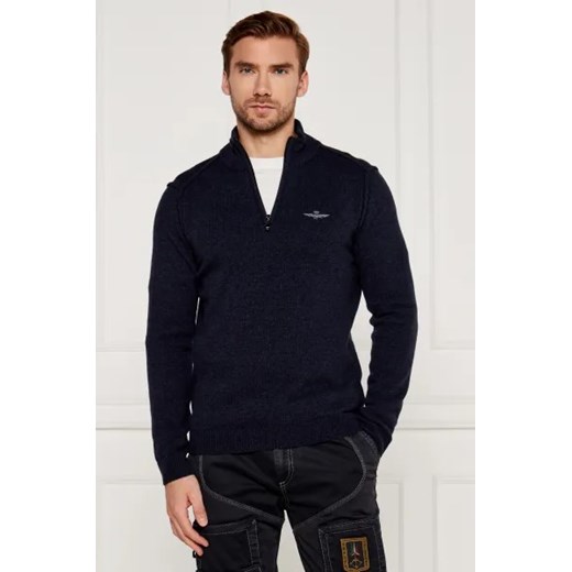 Aeronautica Militare Wełniany sweter | Regular Fit Aeronautica Militare L Gomez Fashion Store