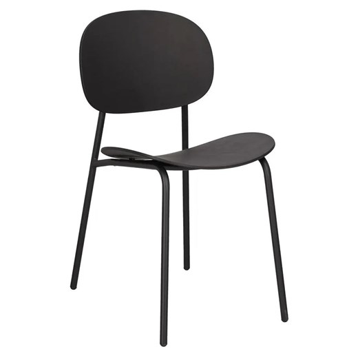 Czarne minimalistyczne krzesło T7-N53 ze sklepu Edinos.pl w kategorii Dom - zdjęcie 175607428