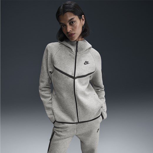 Damska bluza z kapturem i zamkiem na całej długości Nike Sportswear Tech Fleece Nike XXL (EU 52-54) Nike poland
