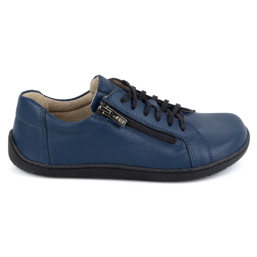 Olivier Damskie minimalistyczne buty skórzane barefoot model 1243 granatowe niebieskie ze sklepu ButyModne.pl w kategorii Półbuty damskie - zdjęcie 175610127