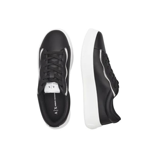 Buty sportowe damskie Armani Exchange sneakersy płaskie z tworzywa sztucznego
