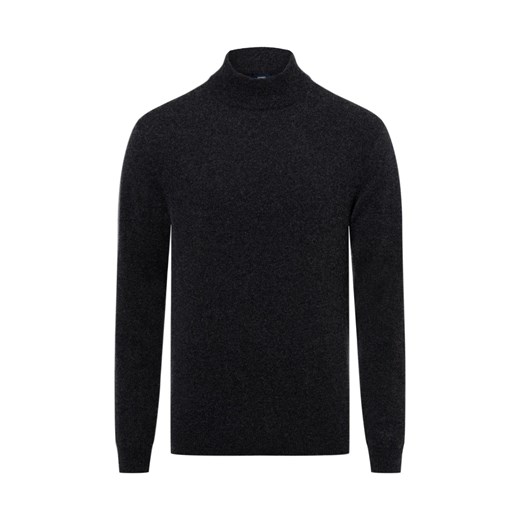 James Męski sweter z dzianiny z zawartością kaszmiru Mężczyźni Wełna antracytowy James XL wyprzedaż vangraaf