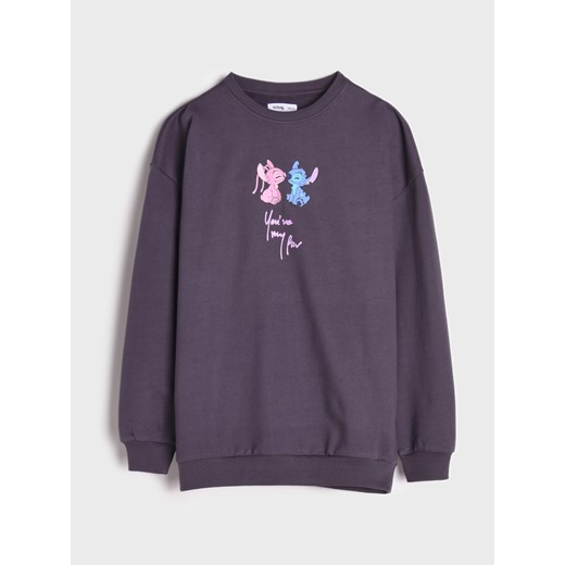 Sinsay - Bluza Stitch Stitch - szary Sinsay 146 Sinsay