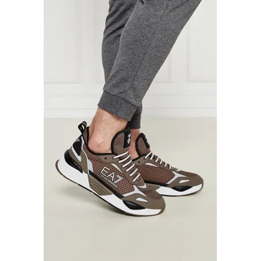 Buty sportowe męskie brązowe Emporio Armani