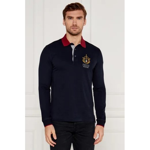 T-shirt męski Aeronautica Militare czarny z długim rękawem casualowy