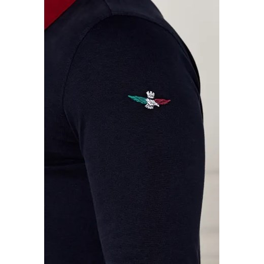 T-shirt męski czarny Aeronautica Militare casualowy