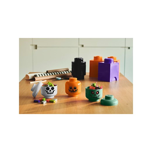 LEGO Pojemnik &quot;Skeleton&quot; w kolorze białym - wys. 12,3 x Ø 10,5 cm Lego onesize okazja Limango Polska