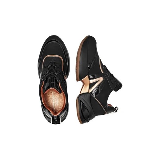 Alexander Smith buty sportowe damskie sneakersy czarne tkaninowe sznurowane