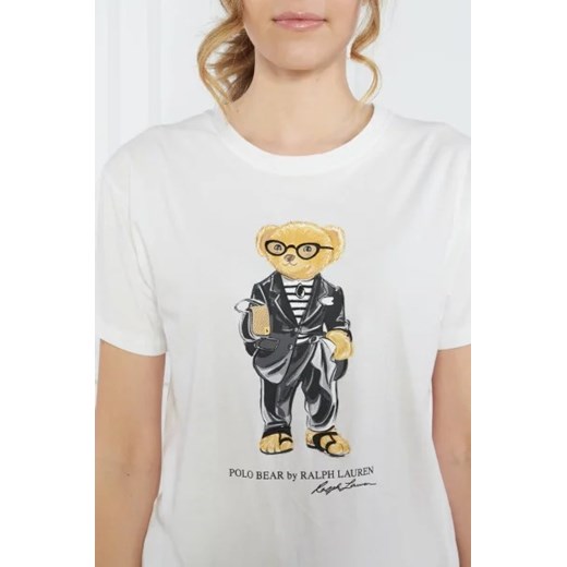 Bluzka damska Polo Ralph Lauren młodzieżowa z kołnierzykiem wiosenna