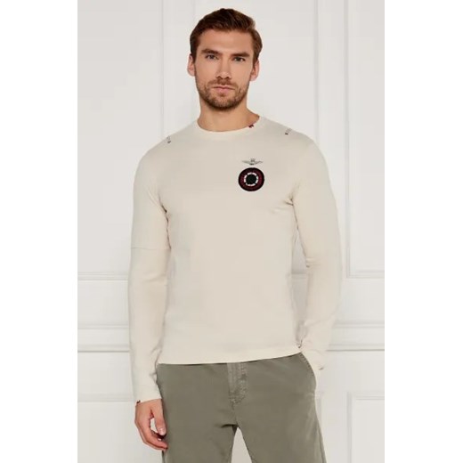 T-shirt męski Aeronautica Militare z długim rękawem