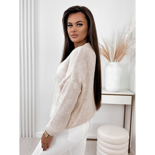 sweter costanza beżowy one size ONE SIZE UBRA