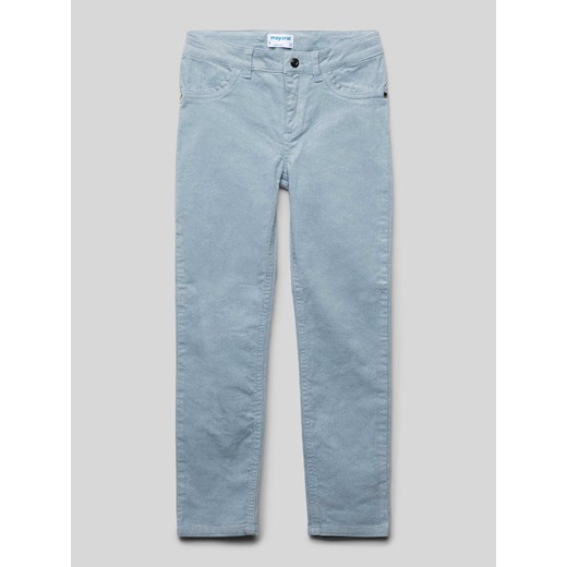 Spodnie sztruksowe o kroju regular fit z bawełną ze sklepu Peek&Cloppenburg  w kategorii Spodnie dziewczęce - zdjęcie 175626395