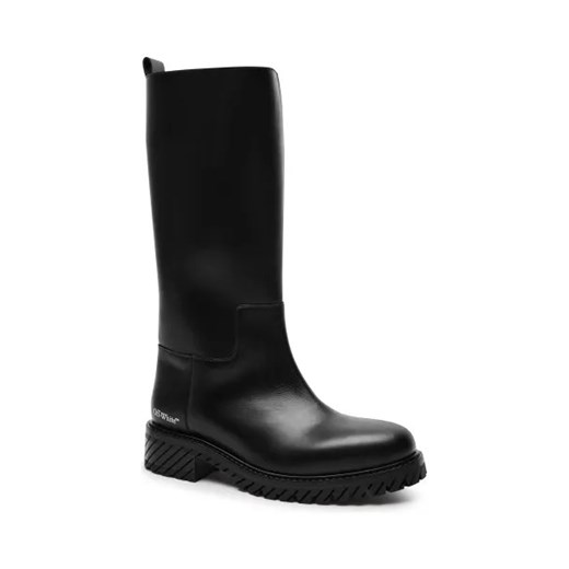 OFF-WHITE Skórzane oficerki ze sklepu Gomez Fashion Store w kategorii Kozaki damskie - zdjęcie 175628218
